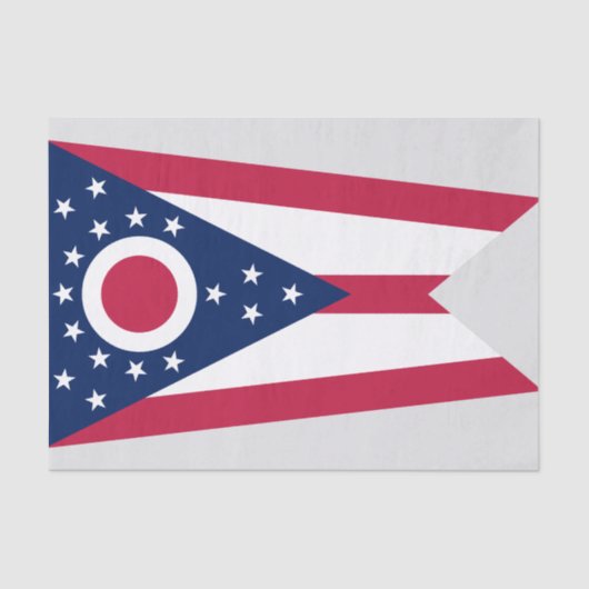 オハイオ州旗 薄葉紙 (正面)