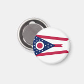 オハイオ州旗USA マグネット (正面/裏面)