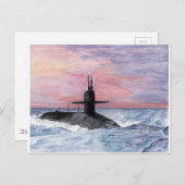 オハイオ州立潜水艦 ポストカード (正面/裏面)