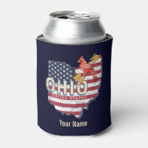 オハイオ州統一された州レトロマップヴィンテージUSA