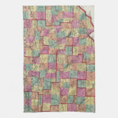 オハイオ州郡 キッチンタオル (縦)