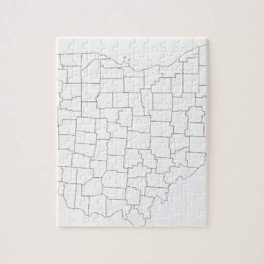 オハイオ州郡 ジグソーパズル (縦)