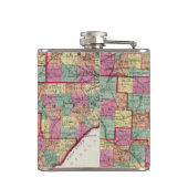 オハイオ州郡 フラスク (裏面)