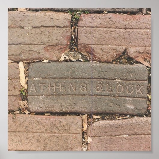 オハイオ州，アテネ ポスター (正面)