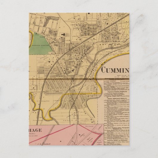 オハイオ州，クミンズビル ポストカード (正面)