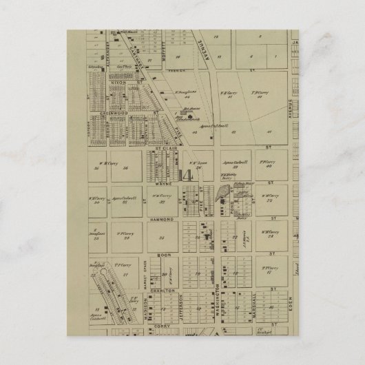 オハイオ州，コリビル ポストカード (正面)