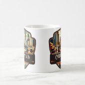 オハイオ州，コロンバス |ヴィンテージ コーヒーマグカップ (中央)