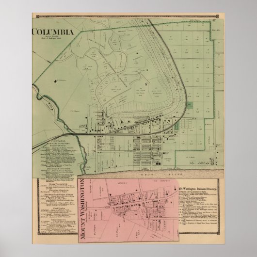 オハイオ州，コロンビア ポスター (正面)