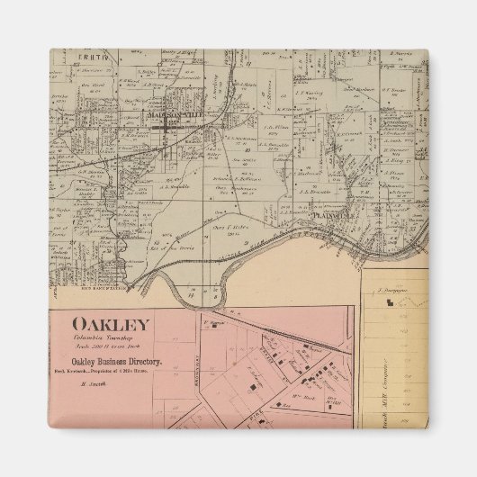 オハイオ州，コロンビア マグネット (正面)