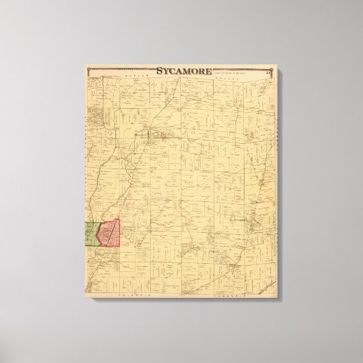 オハイオ州，シカモア キャンバスプリント (正面)