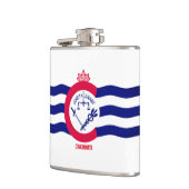 オハイオ州，シンシナチ市旗 フラスク (左)