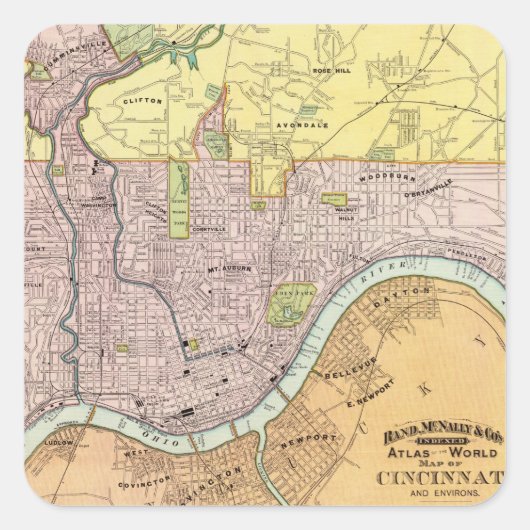 オハイオ州，シンシナチ2 スクエアシール (正面)