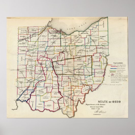 オハイオ州 ポスター (正面)