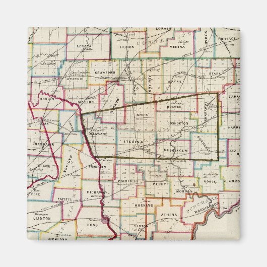 オハイオ州 マグネット (正面)