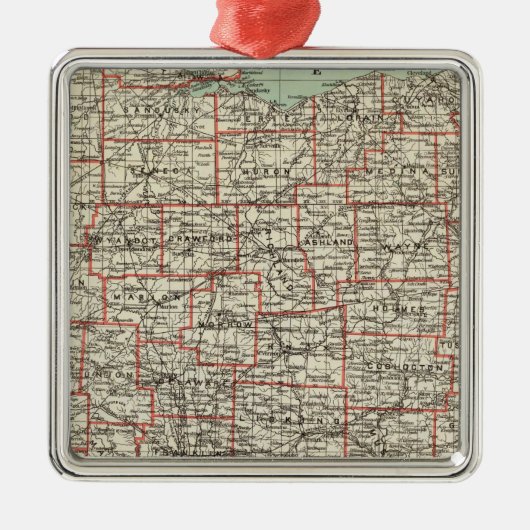 オハイオ州 メタルオーナメント (正面)