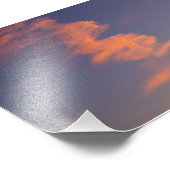 オハイオ州，夕べスカイ，三日月 フォトプリント            (角)