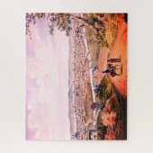 オハイオ州，歴史的シンシナティ(1841) ジグソーパズル (縦)