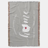 オハイオ州 自宅 おしゃれ スローブランケット (正面縦)