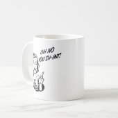 オハイオ州DI-INT! レトロの主婦B&W コーヒーマグカップ (正面左)