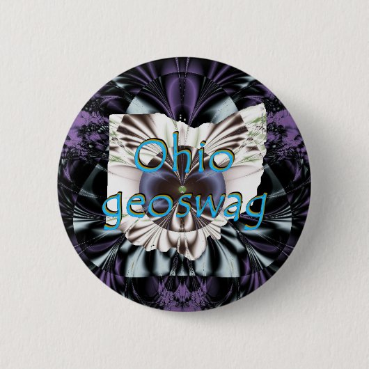 オハイオ州GeoswagのスワッグのGeocachingのギフトの宝物 缶バッジ (正面)