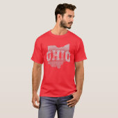 オハイオ州USAバーシティスタイル Tシャツ (正面フル)