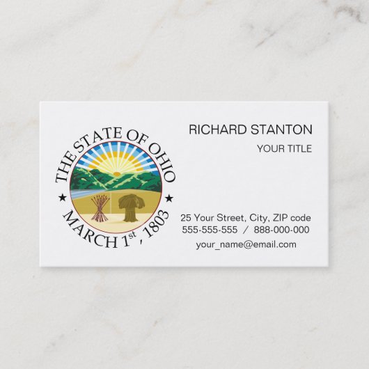 オハイオ徴候 名刺 (正面)