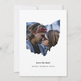 オハイオ日付の写真カードを保存 セーブザデート