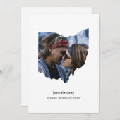 オハイオ日付の写真カードを保存 セーブザデート (正面/裏面)