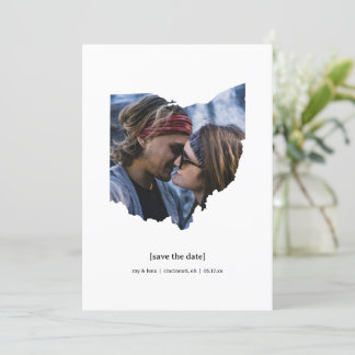 オハイオ日付の写真カードを保存 セーブザデート