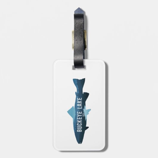 オハイオ湖の魚 ラゲッジタグ (裏面縦)