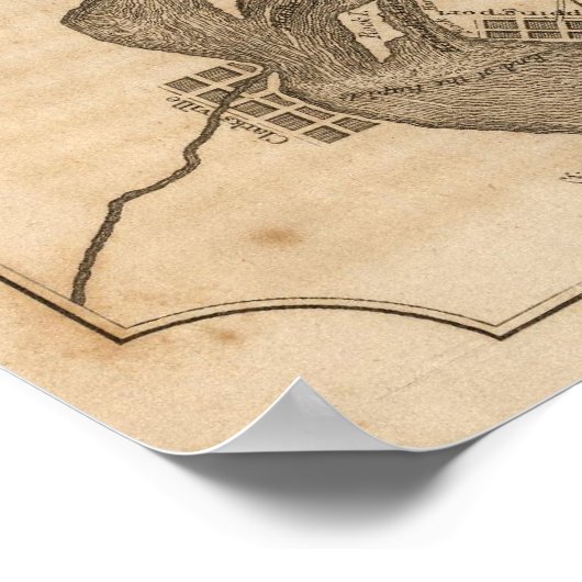 オハイオ滝 ポスター (角)