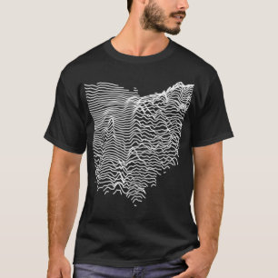 オハイオ管区の未知の標高地形図Ma Tシャツ