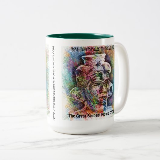 オハイオ素晴らしジャバマグのヘビ塚 ツートーンマグカップ (正面右)