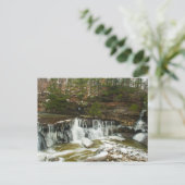 オハイオ素晴らし州ウィンターのティンカークリークの滝 ポストカード (スタンド正面)