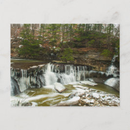 オハイオ素晴らし州ウィンターのティンカークリークの滝 ポストカード