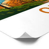 オハイオ統一された州旅行プリント ポスター (角)