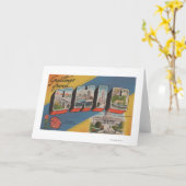 オハイオ語(州首都/花) – 大きな文字のシーン カード (黄色い花)