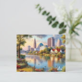 オハイオ買州の旅行ヴィンテージポストカード ポストカード (スタンド正面)