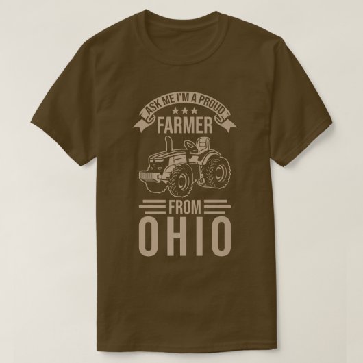 オハイオ農家頼プライド私は農家誇りを持ったから Tシャツ (デザイン正面)