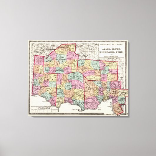 オハイオ郡 キャンバスプリント (正面)