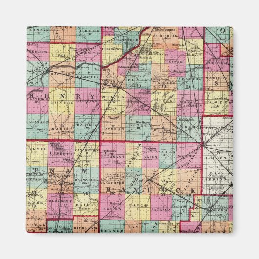 オハイオ郡 マグネット (正面)