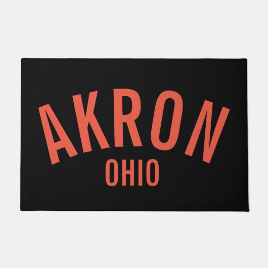 オハイオ・アクロン ドアマット (正面)