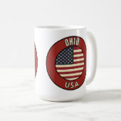 オハイオ アメリカ合衆国 コーヒーマグカップ (正面右)