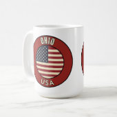 オハイオ アメリカ合衆国 コーヒーマグカップ (正面左)