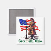 オハイオ・グリーンビル マグネット (正面/裏面)