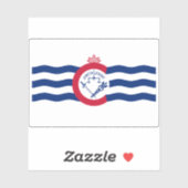 オハイオ・シンシナチ州旗 シール (シート)