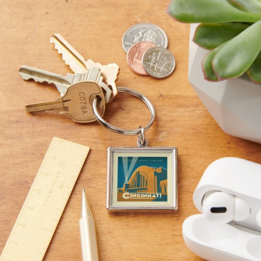 オハイオ，シンシナチ |ヒストリックユニオンターミナル キーホルダー (デスク)