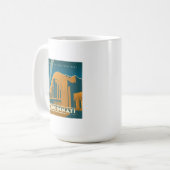 オハイオ,シンシナチ |ヒストリックユニオンターミナル コーヒーマグカップ (正面左)