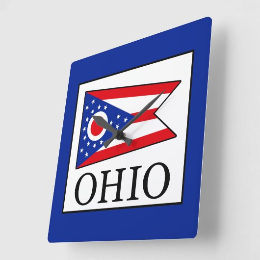 オハイオ スクエア壁時計 (傾斜)