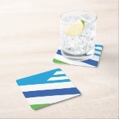 オハイオ・デイトン州旗 スクエアペーパーコースター (インサイチュ)